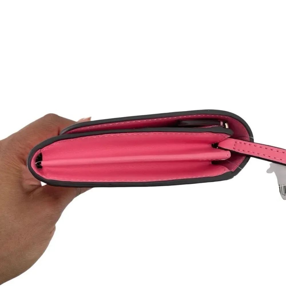 Kate Spade New York Snap With String Pink Leather Crossbody Bag NWT WLRU5769 - Picture 6 of 14
